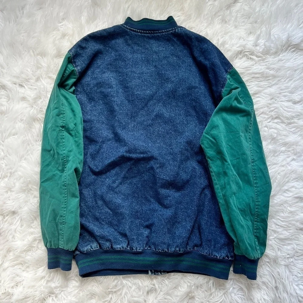 Festival Presidente De Musica Latina Luna Pier Denim Varsity Jacket Size Large🍻